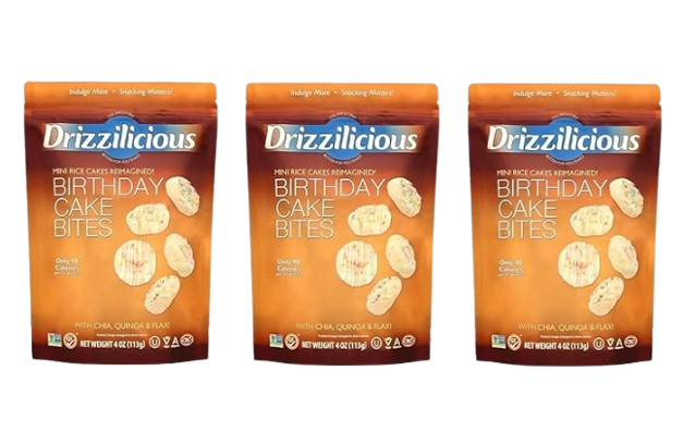 Drizz Packs (Birthday Cake Bites 3-Pack) Plus GTF Sticker & Chocolate Starlight Mint