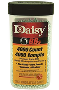 Daisy 40 BBS, 4000 CT, 0.177 Caliber, Zinc-Plated Steel, 4.5 mm
