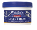Wright's Silver Cleaner and Polish Cream, 8 Ounce, Gently Clean and Remove Tarnish for Jewelry, Pewter, and Sliver Without Scratching, Ammonia Free